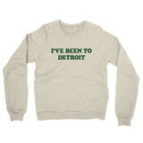 I've Been To Detroit Midweight French Terry Crewneck Sweatshirt-Allegiant Goods Co. Vintage Sports Apparel
