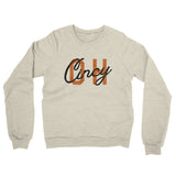 Cincy Oh Overprinted Midweight French Terry Crewneck Sweatshirt-Allegiant Goods Co. Vintage Sports Apparel