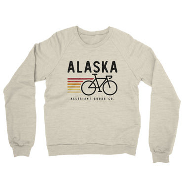 Alaska Cycling Midweight French Terry Crewneck Sweatshirt-Allegiant Goods Co. Vintage Sports Apparel