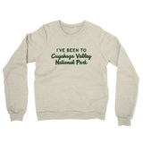 I've Been To Cuyahoga Valley National Park Midweight French Terry Crewneck Sweatshirt-Allegiant Goods Co. Vintage Sports Apparel
