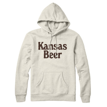 Kansas Beer Hoodie-Heather Oatmeal-Allegiant Goods Co. Vintage Sports Apparel