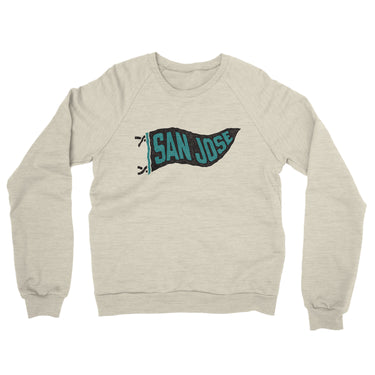 San Jose Pennant Midweight French Terry Crewneck Sweatshirt-Allegiant Goods Co. Vintage Sports Apparel