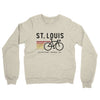 St. Louis Cycling Midweight French Terry Crewneck Sweatshirt-Heather Oatmeal-Allegiant Goods Co. Vintage Sports Apparel