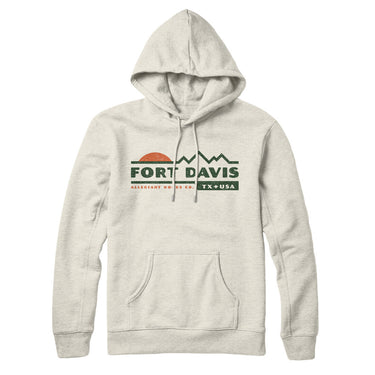 Fort Davis Mountain Sunset Hoodie-Heather Oatmeal-Allegiant Goods Co. Vintage Sports Apparel