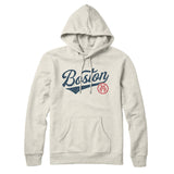 Boston Vintage Script Hoodie-Allegiant Goods Co. Vintage Sports Apparel