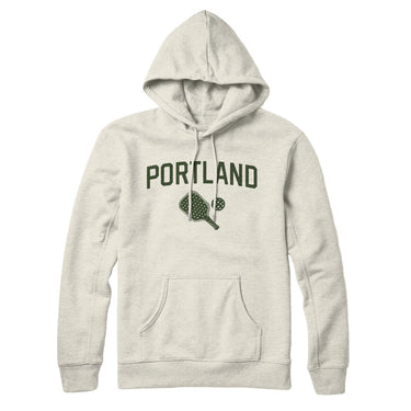 Portland Pickleball Hoodie-Heather Oatmeal-Allegiant Goods Co. Vintage Sports Apparel