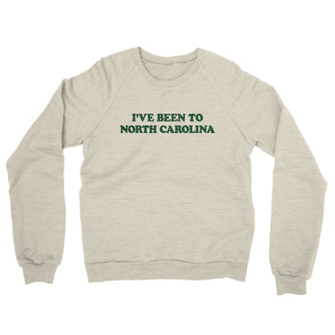 I've Been To North Carolina Midweight French Terry Crewneck Sweatshirt-Allegiant Goods Co. Vintage Sports Apparel