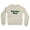 Arkansas Weed Midweight French Terry Crewneck Sweatshirt-Heather Oatmeal-Allegiant Goods Co. Vintage Sports Apparel