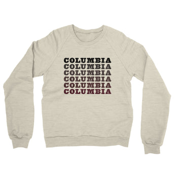 Columbia Repeat Midweight French Terry Crewneck Sweatshirt-Heather Oatmeal-Allegiant Goods Co. Vintage Sports Apparel