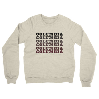 Columbia Repeat Midweight French Terry Crewneck Sweatshirt-Heather Oatmeal-Allegiant Goods Co. Vintage Sports Apparel