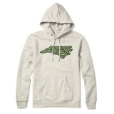 North Carolina Golf Course Hoodie-Heather Oatmeal-Allegiant Goods Co. Vintage Sports Apparel