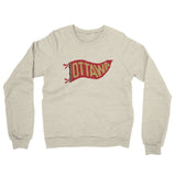 Ottawa Pennant Midweight French Terry Crewneck Sweatshirt-Heather Oatmeal-Allegiant Goods Co. Vintage Sports Apparel