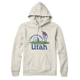 I Have A Tee Time In Utah Hoodie-Heather Oatmeal-Allegiant Goods Co. Vintage Sports Apparel