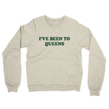 I've Been To Queens Midweight French Terry Crewneck Sweatshirt-Allegiant Goods Co. Vintage Sports Apparel