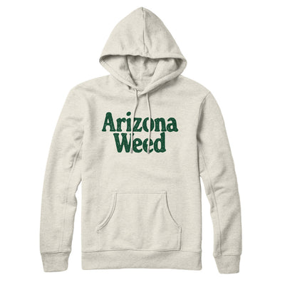 Arizona Weed Hoodie-Heather Oatmeal-Allegiant Goods Co. Vintage Sports Apparel
