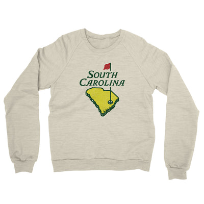 South Carolina Golf Midweight French Terry Crewneck Sweatshirt-Heather Oatmeal-Allegiant Goods Co. Vintage Sports Apparel
