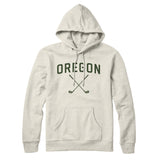 Oregon Golf Hoodie-Heather Oatmeal-Allegiant Goods Co. Vintage Sports Apparel