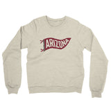 Arizona Pennant Midweight French Terry Crewneck Sweatshirt-Heather Oatmeal-Allegiant Goods Co. Vintage Sports Apparel