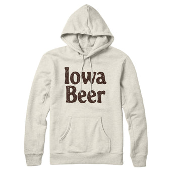 Iowa Beer Hoodie-Allegiant Goods Co. Vintage Sports Apparel