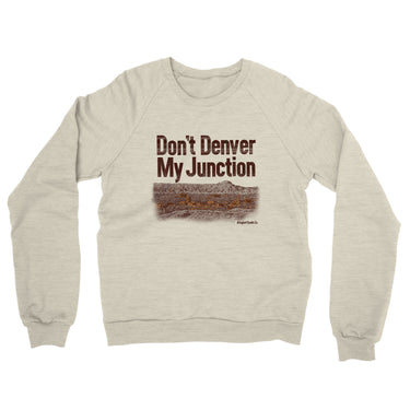 Don't Denver My Junction Midweight French Terry Crewneck Sweatshirt-Heather Oatmeal-Allegiant Goods Co. Vintage Sports Apparel