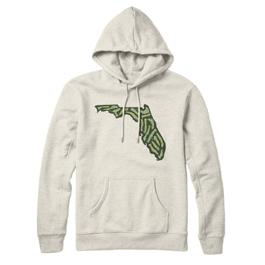 Florida Golf Course Hoodie-Heather Oatmeal-Allegiant Goods Co. Vintage Sports Apparel