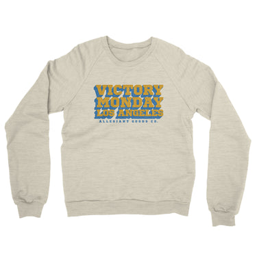 Victory Monday Los Angeles Midweight French Terry Crewneck Sweatshirt-Allegiant Goods Co. Vintage Sports Apparel