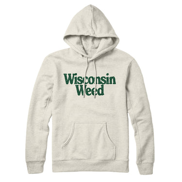 Wisconsin Weed Hoodie-Allegiant Goods Co. Vintage Sports Apparel