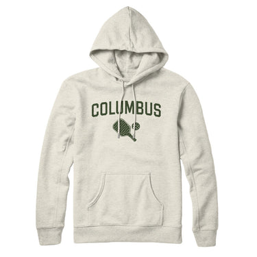 Columbus Pickleball Hoodie-Heather Oatmeal-Allegiant Goods Co. Vintage Sports Apparel