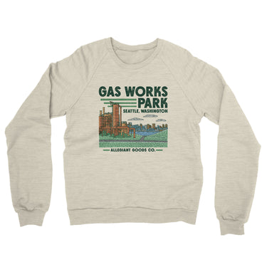 Gas Works Park Midweight French Terry Crewneck Sweatshirt-Allegiant Goods Co. Vintage Sports Apparel