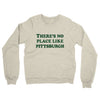 There's No Place Like Pittsburgh Midweight French Terry Crewneck Sweatshirt-Heather Oatmeal-Allegiant Goods Co. Vintage Sports Apparel