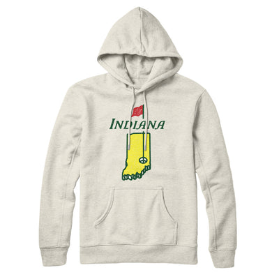 Indiana Golf Hoodie-Heather Oatmeal-Allegiant Goods Co. Vintage Sports Apparel