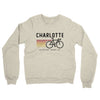 Charlotte Cycling Midweight French Terry Crewneck Sweatshirt-Heather Oatmeal-Allegiant Goods Co. Vintage Sports Apparel