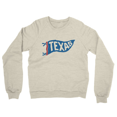 Texas Pennant Midweight French Terry Crewneck Sweatshirt-Allegiant Goods Co. Vintage Sports Apparel