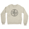 Illinois State Quarter Midweight French Terry Crewneck Sweatshirt-Heather Oatmeal-Allegiant Goods Co. Vintage Sports Apparel