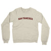 San Francisco Varsity Midweight French Terry Crewneck Sweatshirt-Heather Oatmeal-Allegiant Goods Co. Vintage Sports Apparel