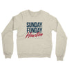 Sunday Funday Houston Midweight French Terry Crewneck Sweatshirt-Heather Oatmeal-Allegiant Goods Co. Vintage Sports Apparel