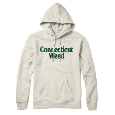 Connecticut Weed Hoodie-Heather Oatmeal-Allegiant Goods Co. Vintage Sports Apparel