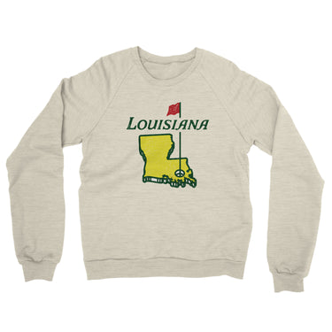 Louisiana Golf Midweight French Terry Crewneck Sweatshirt-Allegiant Goods Co. Vintage Sports Apparel