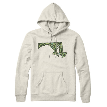 Maryland Golf Course Hoodie-Heather Oatmeal-Allegiant Goods Co. Vintage Sports Apparel