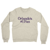 Orlando's Number 1 Fan Midweight French Terry Crewneck Sweatshirt-Allegiant Goods Co. Vintage Sports Apparel