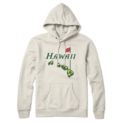 Hawaii Golf Hoodie-Heather Oatmeal-Allegiant Goods Co. Vintage Sports Apparel