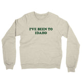 I've Been To Idaho Midweight French Terry Crewneck Sweatshirt-Allegiant Goods Co. Vintage Sports Apparel
