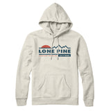 Lone Pine Mountain Sunset Hoodie-Heather Oatmeal-Allegiant Goods Co. Vintage Sports Apparel