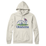 I Have A Tee Time In Oklahoma Hoodie-Heather Oatmeal-Allegiant Goods Co. Vintage Sports Apparel