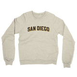 San Diego Varsity Midweight French Terry Crewneck Sweatshirt-Allegiant Goods Co. Vintage Sports Apparel