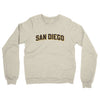 San Diego Varsity Midweight French Terry Crewneck Sweatshirt-Heather Oatmeal-Allegiant Goods Co. Vintage Sports Apparel
