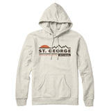 St. George Mountain Sunset Hoodie-Heather Oatmeal-Allegiant Goods Co. Vintage Sports Apparel