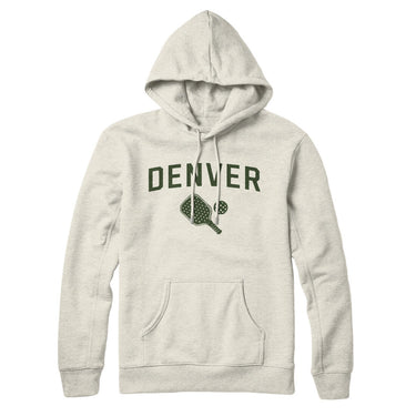 Denver Pickleball Hoodie-Heather Oatmeal-Allegiant Goods Co. Vintage Sports Apparel