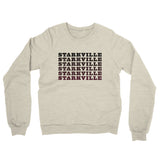 Starkville Repeat Midweight French Terry Crewneck Sweatshirt-Heather Oatmeal-Allegiant Goods Co. Vintage Sports Apparel