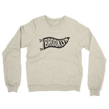 Brooklyn Pennant Midweight French Terry Crewneck Sweatshirt-Allegiant Goods Co. Vintage Sports Apparel